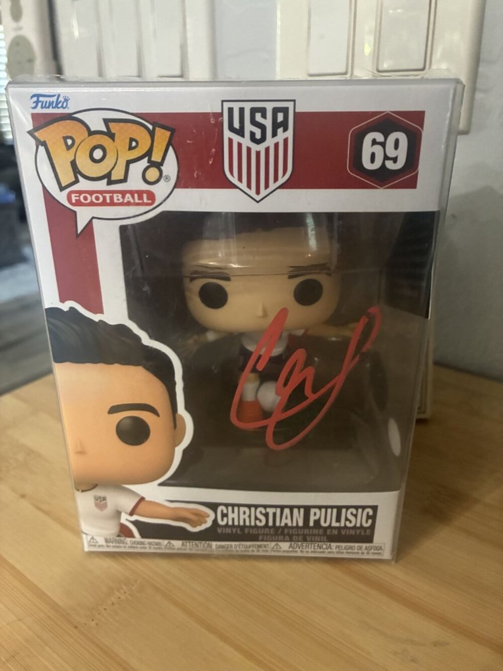 Funko Pop! Football Christian Pulisic #69 Vinyl Figure Christian Pulisie